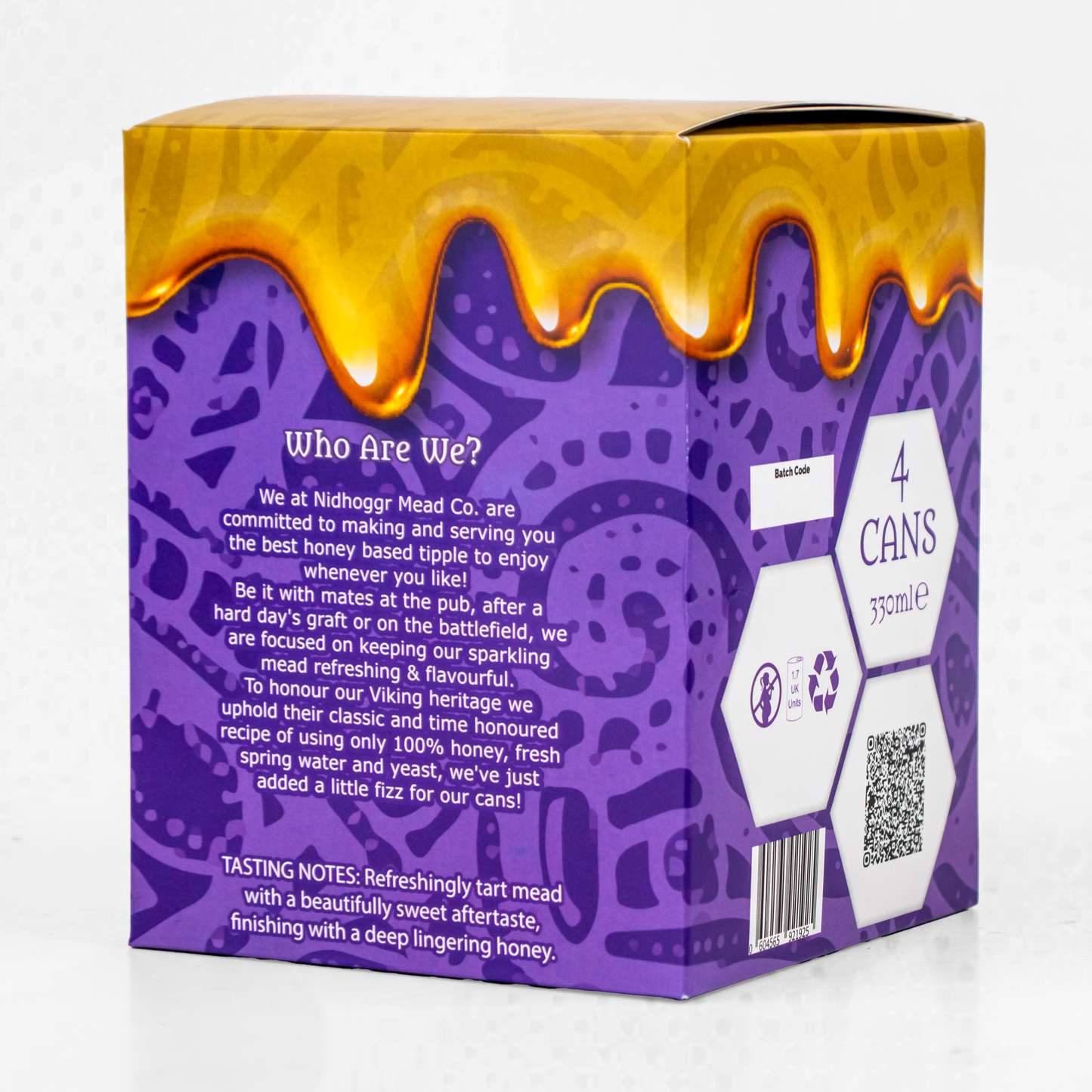 4x Pack of Sparkling Blueberry & Blackcurrant Mead