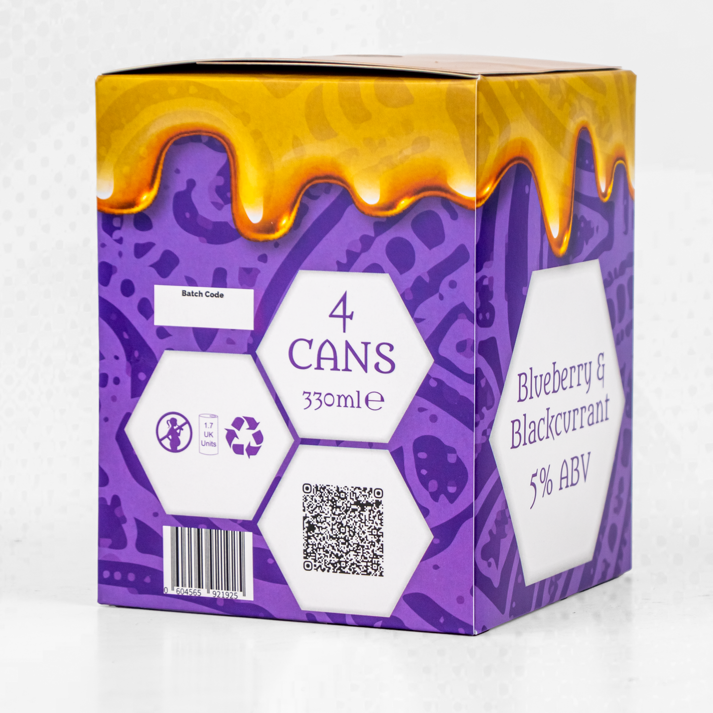 4x Pack of Sparkling Blueberry & Blackcurrant Mead