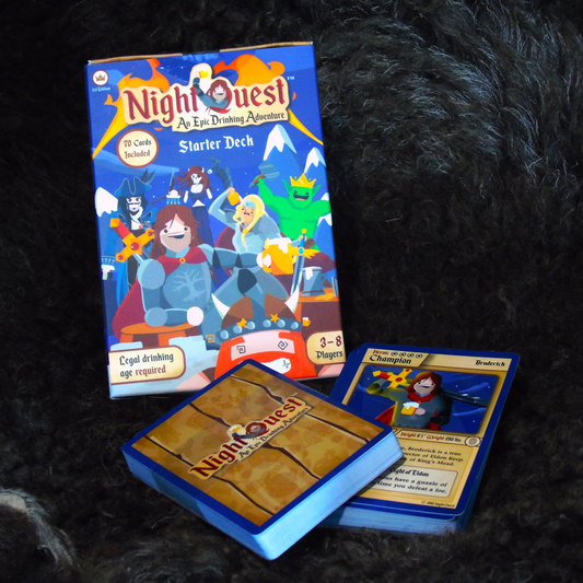 Bottle of Mead with Night Quest starter deck