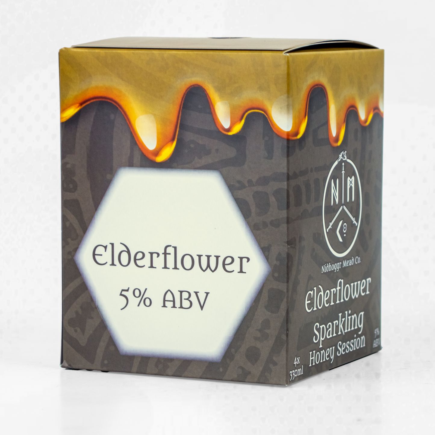 4x pack of Sparkling Elderflower Mead