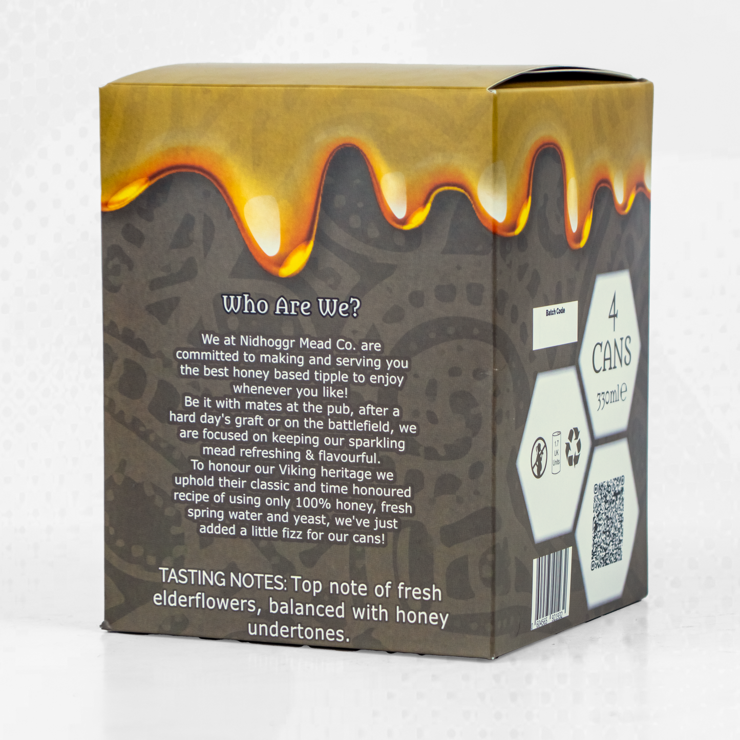 4x pack of Sparkling Elderflower Mead