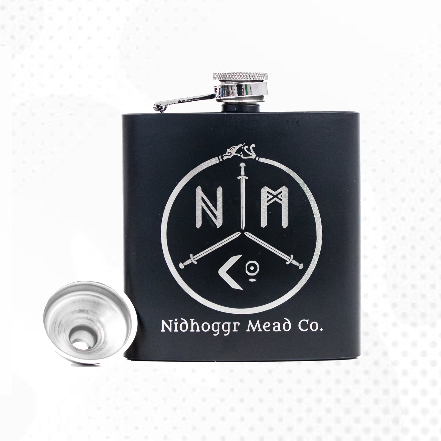 Laser Engraved Hip Flask