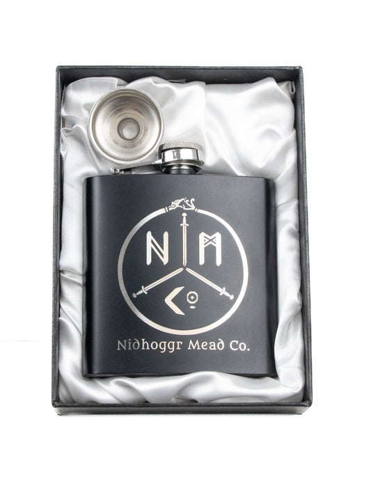 Laser Engraved Hip Flask
