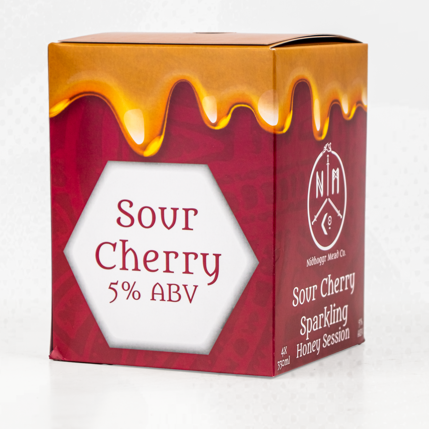 4x Pack of Sparkling Sour Cherry Mead