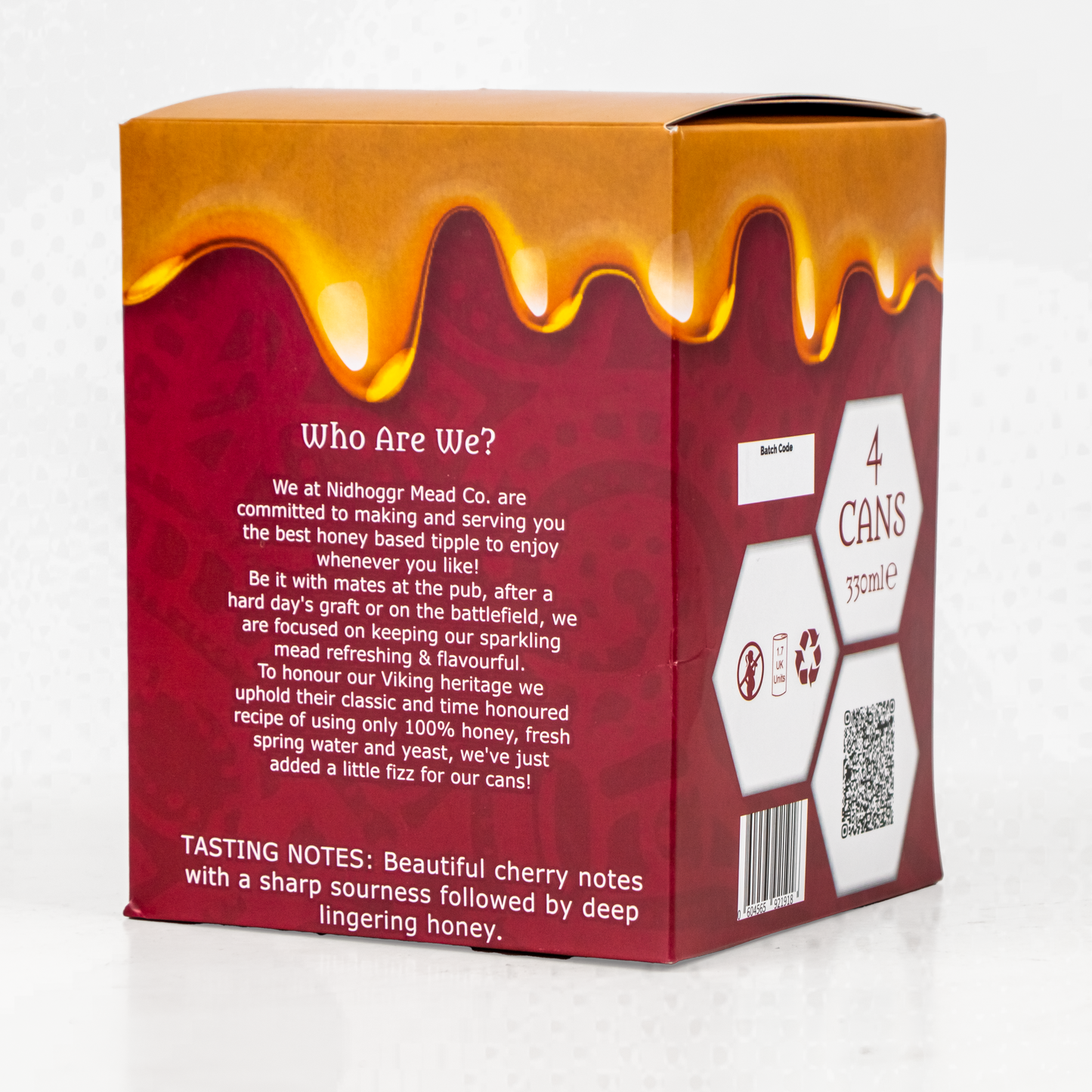 4x Pack of Sparkling Sour Cherry Mead