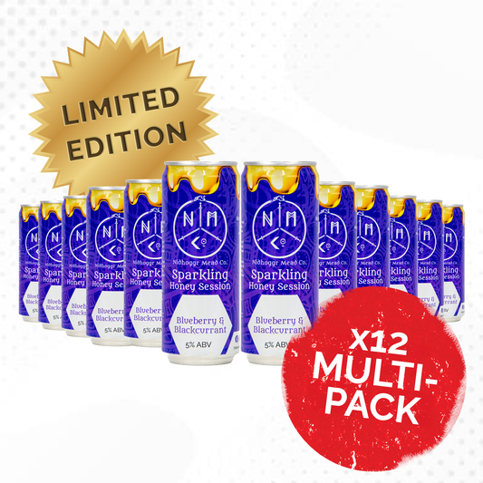Blueberry & Blackcurrant Sparkling Mead 12 pack