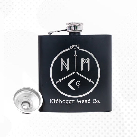 Laser Engraved Hip Flask