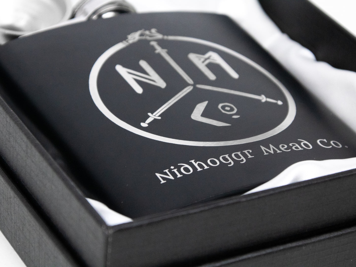 Laser Engraved Hip Flask