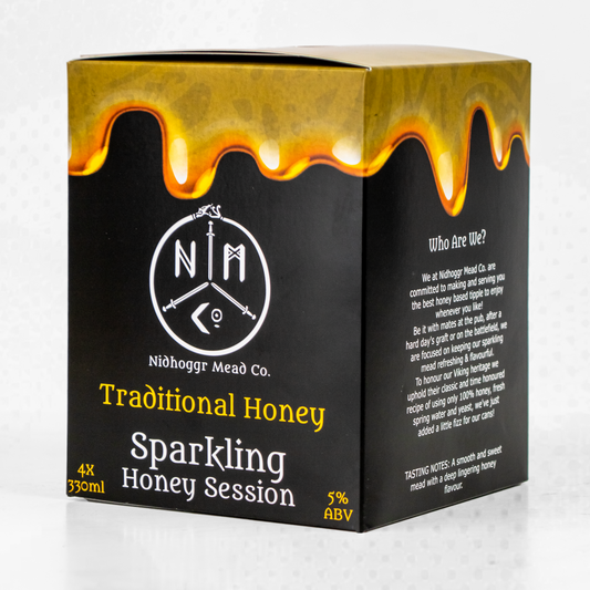 4x Pack of Sparkling Traditional Honey Mead